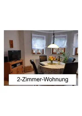 Ein Sitzbereich in der Unterkunft Ferienwohnung Kugel