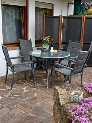 Ein Patio oder anderer Außenbereich in der Unterkunft Ferienwohnung Kugel