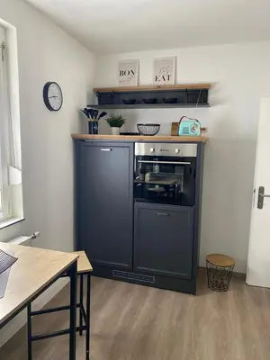 Küche/Küchenzeile in der Unterkunft NeckarNest Ferienwohnung
