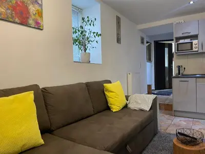Küche/Küchenzeile in der Unterkunft 2-room flat with private entrance & privat parking