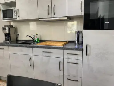 Küche/Küchenzeile in der Unterkunft 2-room flat with private entrance & privat parking