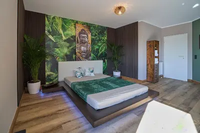 Ein Bett oder Betten in einem Zimmer der Unterkunft Home of spa