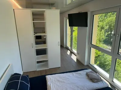 Ein Bett oder Betten in einem Zimmer der Unterkunft Traumhafte Ferien für 2 in traumhafter Unterkunft