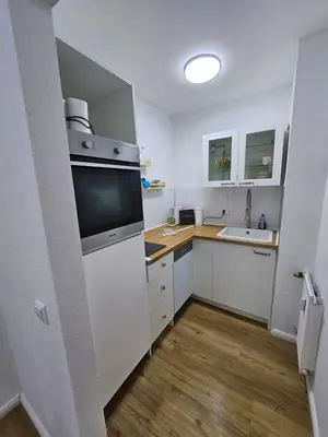 Küche/Küchenzeile in der Unterkunft Apartment Lessy - Karlsruhe Innenstadwest