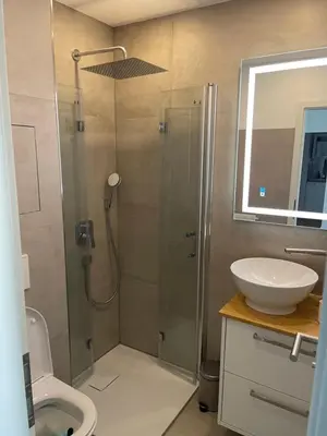 Ein Badezimmer in der Unterkunft Apartment Lessy - Karlsruhe Innenstadwest