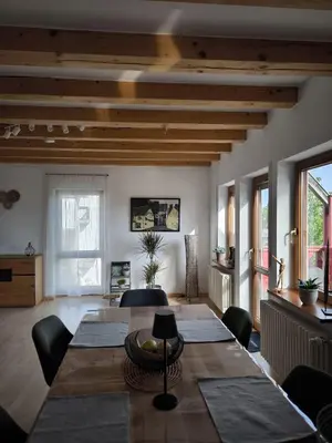 TV/Unterhaltungsangebot in der Unterkunft Alexandras Ferienwohnung - Maisonette 90 qm mit Balkon