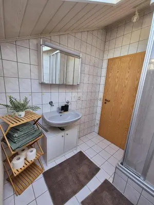 Ein Badezimmer in der Unterkunft Auszeit und Idylle auf dem Pferdehof