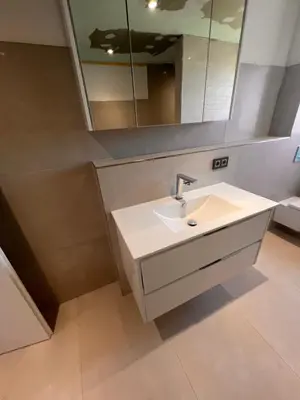 Ein Badezimmer in der Unterkunft Müslüm Offenbach