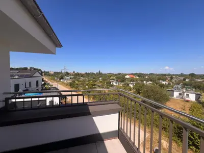Ein Balkon oder eine Terrasse in der Unterkunft Müslüm Offenbach