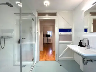 Ein Badezimmer in der Unterkunft Ferienwohnung Altmühle