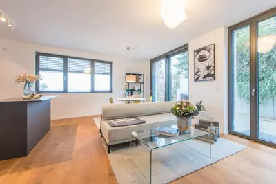 Ein Sitzbereich in der Unterkunft Schlossberg Maisonette NEU Terrasse Ausblick