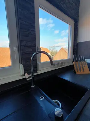 Ein allgemeiner Bergblick oder ein Berglick von der Ferienwohnung aus