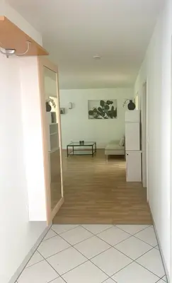 Grundriss der Unterkunft Moderne & gemütliche Ferienwohnung mit Terasse in Nieder-Olm