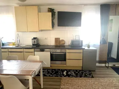 Küche/Küchenzeile in der Unterkunft Ferienwohnung Venningen