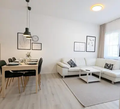 Ein Sitzbereich in der Unterkunft neu renovierte, gemütliche 4 Zi