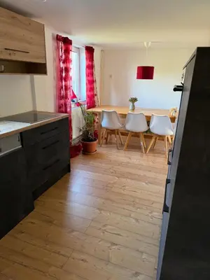 Küche/Küchenzeile in der Unterkunft Ferienwohnung Odenwald Fernblick