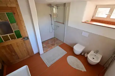 Ein Badezimmer in der Unterkunft Haus der Behaglichkeit