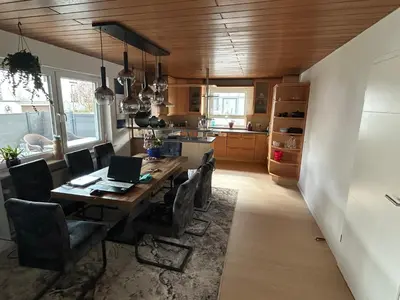 Küche/Küchenzeile in der Unterkunft Wohnung M voll möbliert