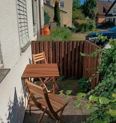 Ein Garten an der Unterkunft sweet home