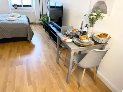 Ein Bett oder Betten in einem Zimmer der Unterkunft BELLA - Business&Family Ap 7, 100m vom Konzerteingang Schloß, Parkplatz, SmartTV, Netflix, Waschmaschine, 24h Checkin, 31qm