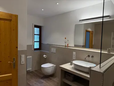 Ein Badezimmer in der Unterkunft Ferienhaus Bohnert
