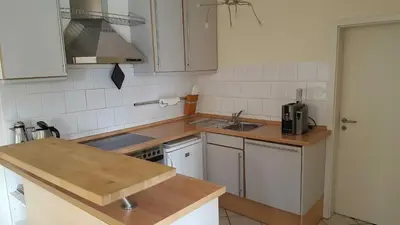 Küche/Küchenzeile in der Unterkunft Ferienwohnung Dorn