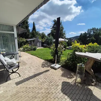 Ein Garten an der Unterkunft Ferienwohnung Dorn