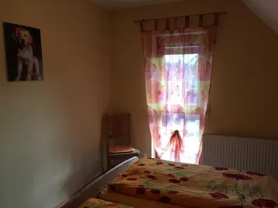 Ein Bett oder Betten in einem Zimmer der Unterkunft Ferienhaus Walther