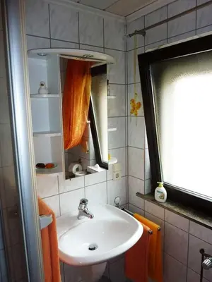 Ein Badezimmer in der Unterkunft Ferienwohnung Kraemer in Erbach