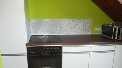 Küche/Küchenzeile in der Unterkunft Ferienwohnung Kuhn
