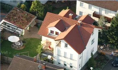 Das Gebäude in dem sich die Ferienwohnung befindet