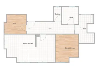Grundriss der Unterkunft Ferienwohnung Waldblick