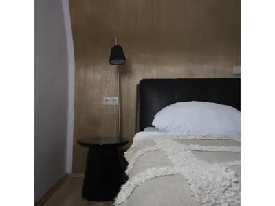 Ein Bett oder Betten in einem Zimmer der Unterkunft Ferienwohnung Waldblick