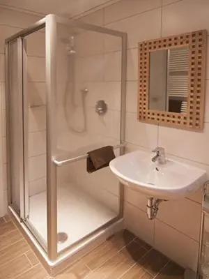 Ein Badezimmer in der Unterkunft Haus Meckbach