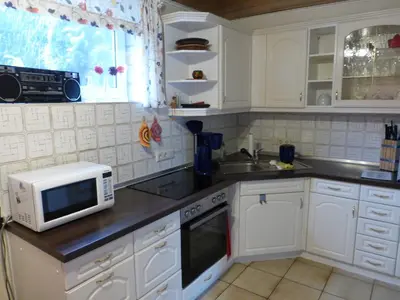 Küche/Küchenzeile in der Unterkunft Haus Meckbach
