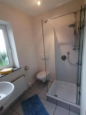 Ein Badezimmer in der Unterkunft Haus Ulla