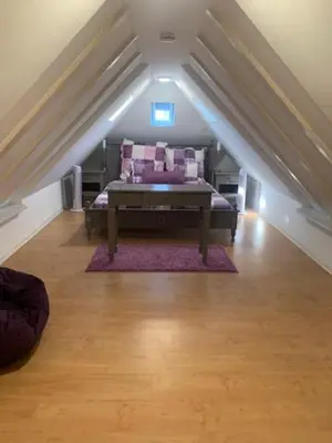 Ein Sitzbereich in der Unterkunft Exklusive und großzügige Wohnung in Mosbach-Diedesheim