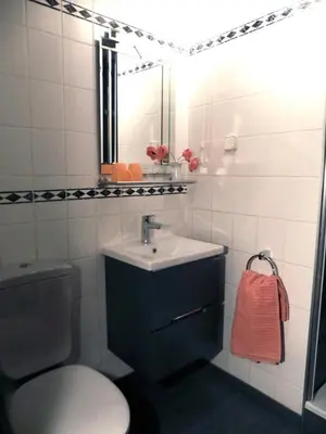 Ein Badezimmer in der Unterkunft Ferienwohnung Bibert