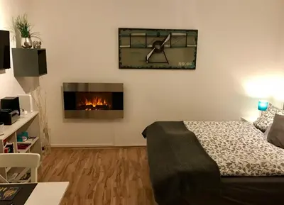 Ein Sitzbereich in der Unterkunft Kuschelnest Michelstadt