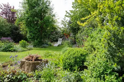 Ein Garten an der Unterkunft Ferienhaus Refugium