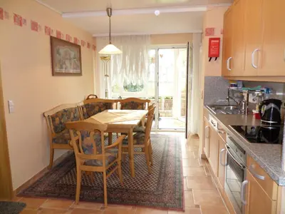 Küche/Küchenzeile in der Unterkunft Ferienwohnung Bischoff