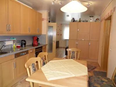 Küche/Küchenzeile in der Unterkunft Ferienwohnung Bischoff