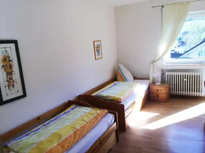 Ein Bett oder Betten in einem Zimmer der Unterkunft Ferienhof Christmann