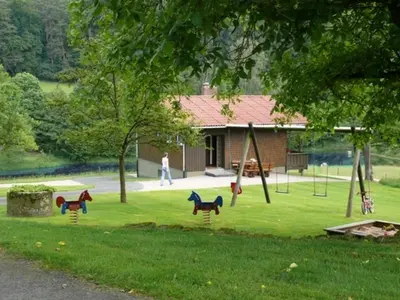 Ein Garten an der Unterkunft Ferienhauser Siefertshof