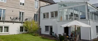 Das Gebäude in dem sich die Ferienwohnung befindet