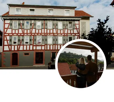 Das Gebäude in dem sich die Ferienwohnung befindet
