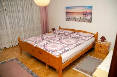 Ein Bett oder Betten in einem Zimmer der Unterkunft Haus Waldeck