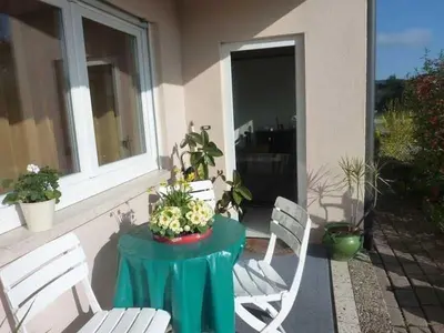 Ein Balkon oder eine Terrasse in der Unterkunft Ferienwohnung Ehret