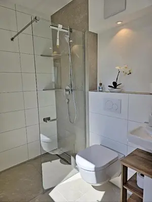 Ein Badezimmer in der Unterkunft Ferienwohnung Bahr