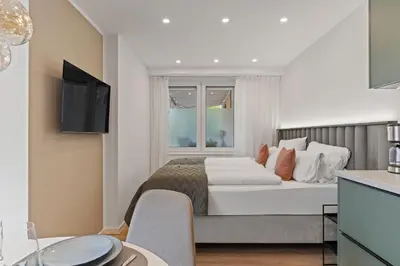 TV/Unterhaltungsangebot in der Unterkunft Appartement für 2 - WLAN - Küche